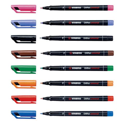 Penna Stabilo OHPen universal Fine (F) 0,7 mm nero 842/46